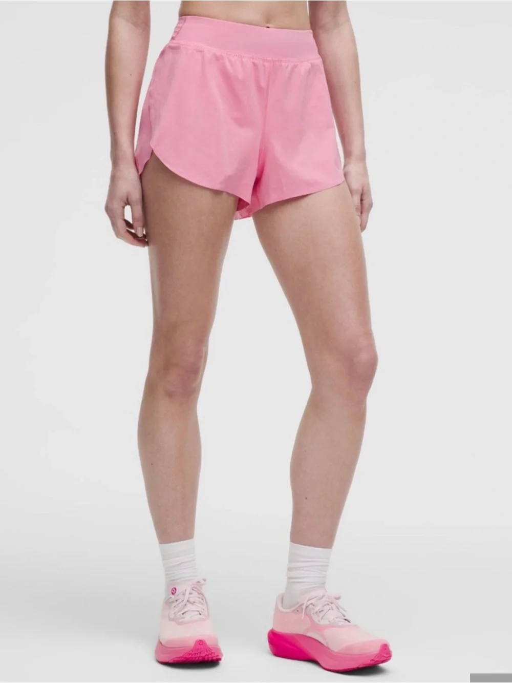 LULULEMON Women's FAST AND FREE HIGH-RISE CLASSIC FIT SPLIT SHORT 3”*CANDY CLOUD